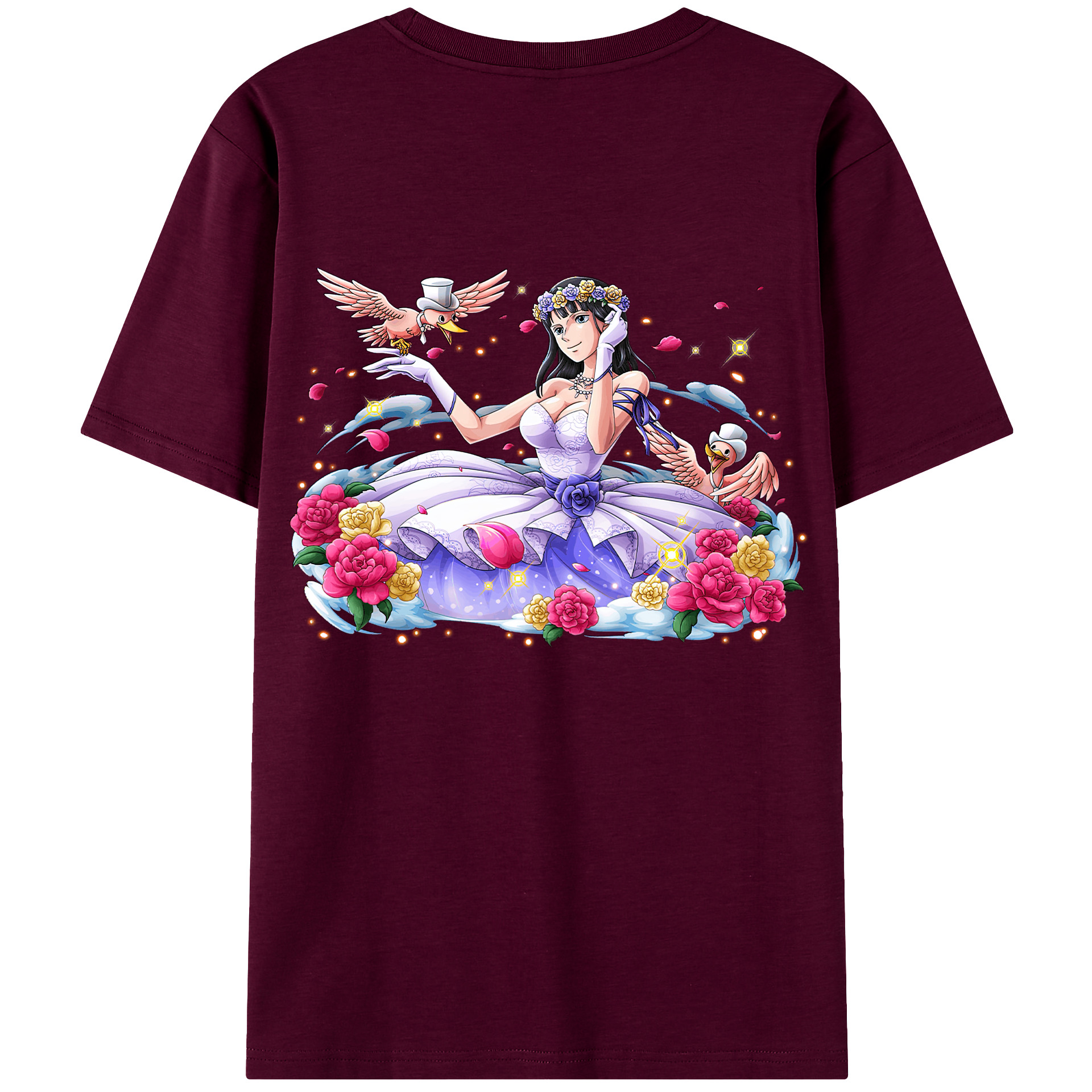 ワンピース ニコ・ロビン ONE PIECE Nico Robin レディース半袖Tシャツ(バックプリント)